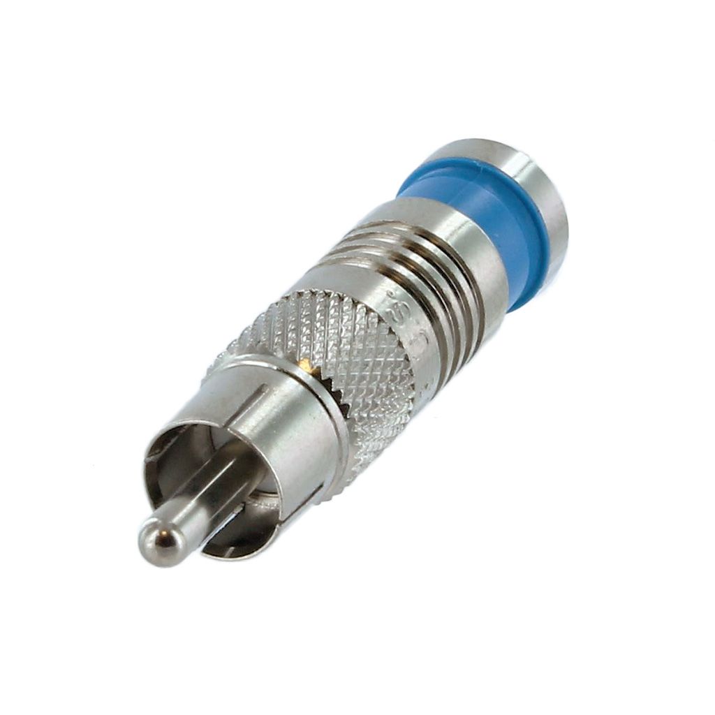 Rca Male Rg6 Connector Quad Compression Lin Haw International 